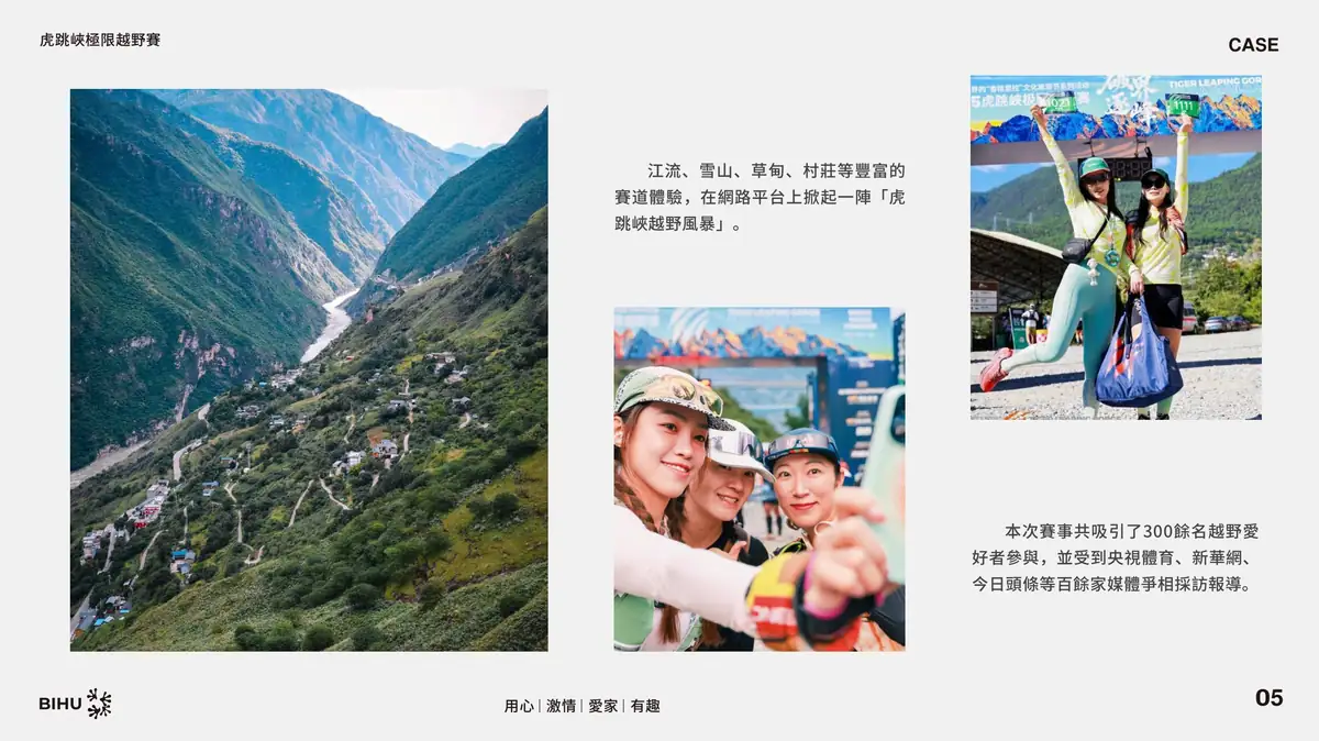 虎跳峽越野賽案例現場